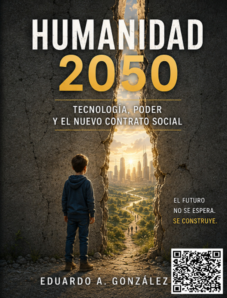 Portada de Humanidad 2050, de Eduardo A. González